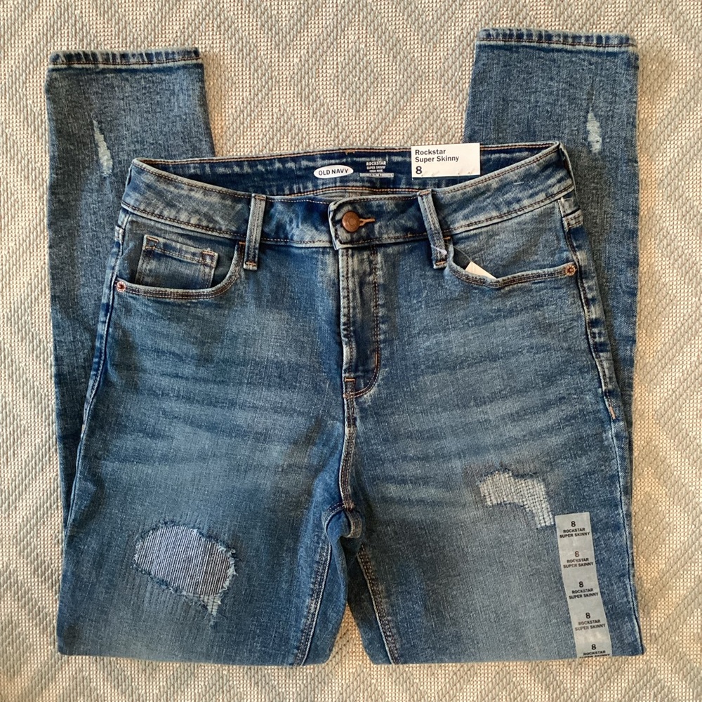 Old Navy Rockstar Super Skinny High-Rise Jeans Size 8 NWT